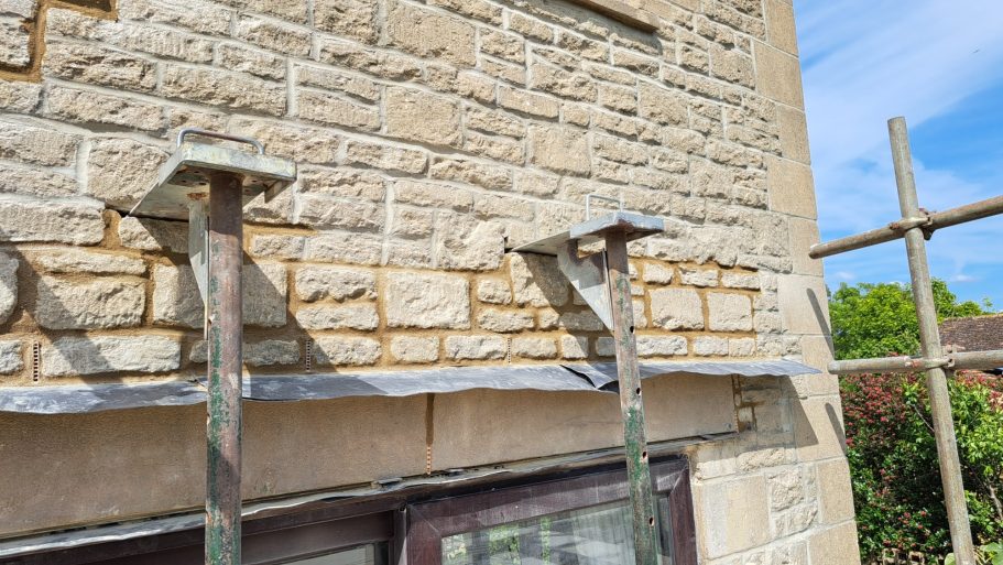 9: Solid insulation is added and the masonry is carefully replaced. 9: Solid insulation is added and the masonry is carefully replaced.