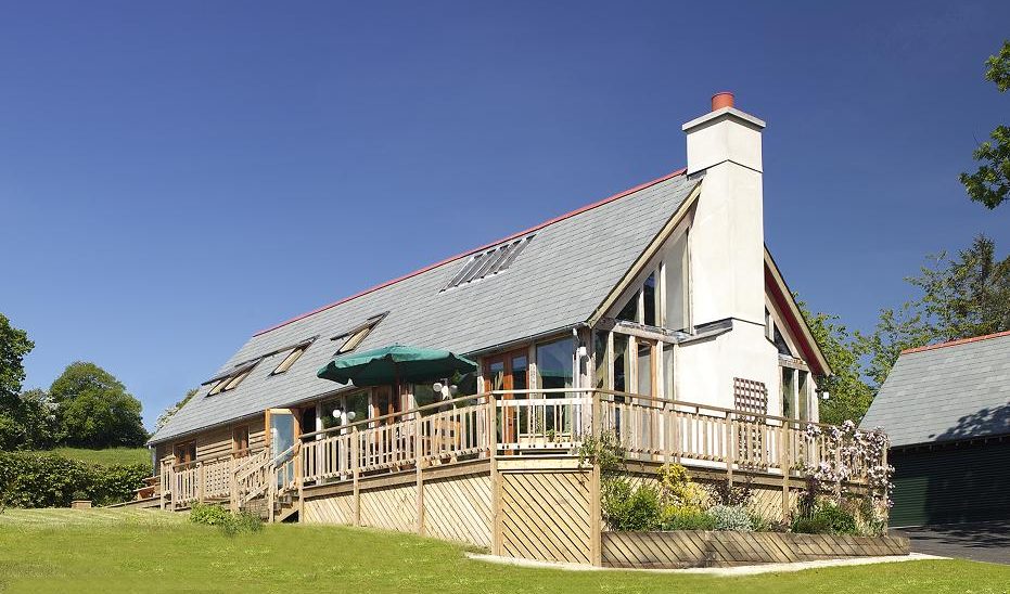 Award winning FMB green oak timber framed home built from eco friendly sustainable materials. 
