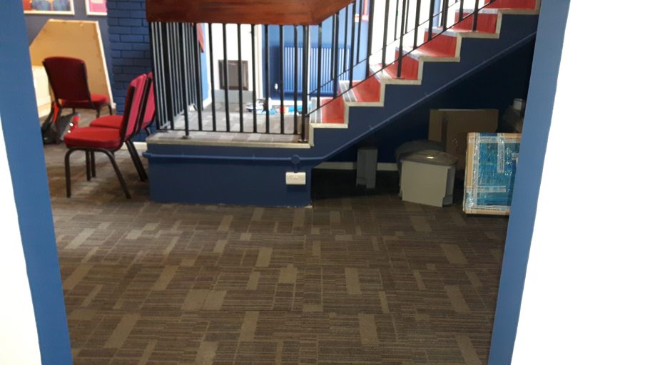 The stairs in the foyer were altered. The stairs in the foyer were altered.