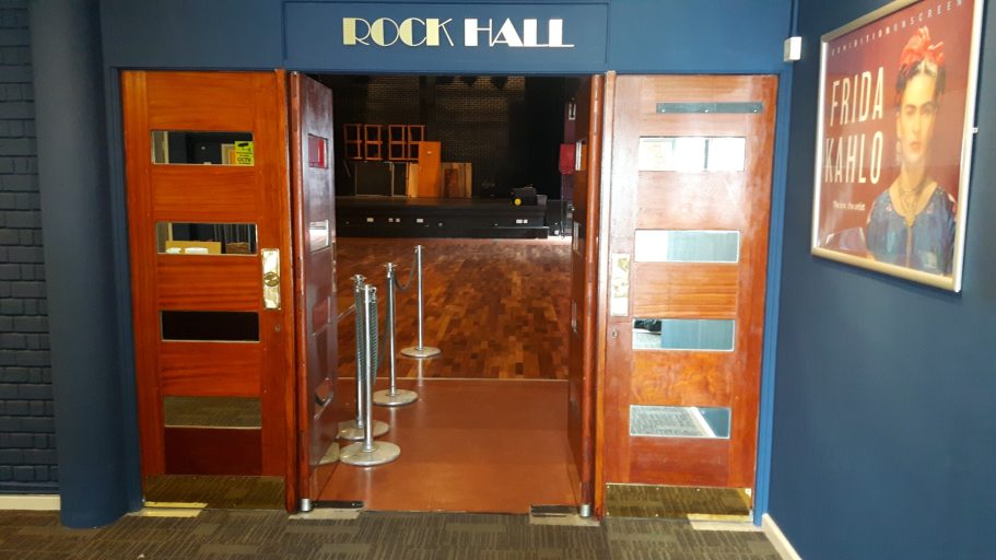 Entrance to the rock hall. Entrance to the rock hall.